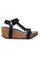 Woven Lady Sandal Wedge | Sort | Sandal Wedge fra Copenhagen Shoes