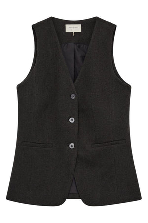 Sillen Waistcoat 206762 | Black W. Magnet | Vest fra Freequent