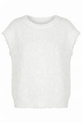 Laya Knit Vest 8039 | Offwhite | Marta du Chateau