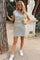 Ulla Stripe Tshirt Dress | Army White Stripe | Kjole fra Liberté