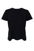 Mayra Ss Tee | Black | T-Shirt fra Black Colour