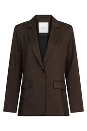 Jarmon Melange Blazer | Mocca Melange | Blazer fra Neo Noir