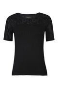 Lisa Ss Lace Blouse 2 | Black | Bluse fra Liberté