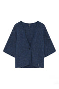 Anasia knit cape | Ombre Blue | Strik fra Gustav