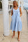 Silje Strap Dress | Baby Blue | Kjole fra Liberté