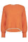 Coralie Bow LS Rib Knit 32157 | Orange | Strik fra Co'couture