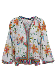 Art Blouse | Warm Orange | Bluse fra Black Colour