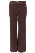Cora Corduroy Box Pant | Coffee | Bukser fra Black Colour