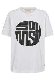 Zini O-SS Tee   | White | T-shirt fra Mos Mosh