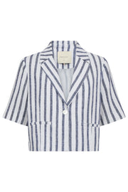 Lavisco Jacket 205910 | Brilliant White W Deep Ultrama | Jakke fra Freequent