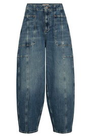 Rosy Galleon Jeans Ankle | Vintage Blue | Jeans fra Mos Mosh