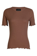 Natalia Ss Bluse | Braun | Bluse von Liberté