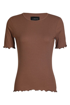 Natalia Ss Bluse | Braun | Bluse von Liberté