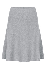 SRHenrietta Short Skirt | Light Grey Melange | Nederdel fra Soft Rebels