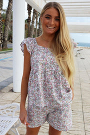 Gina Top | Romantic Flower | Bluse fra Liberté