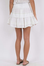 Kenia S Voile Skirt | White | Nederdel fra Neo Noir