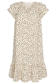 Sunrise Crop Dot Dress | Bone | Kjole fra Co'couture