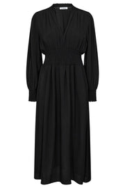 Ninette Smock Floor Dress | Black | Kjole fra Co'couture