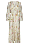 Silfi Vintage Flower Dress | Off White | Kjole fra Neo Noir – nedsat