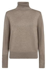 Katie Pullover 203031 | Desert Taupe Melange | Strik fra Freequent