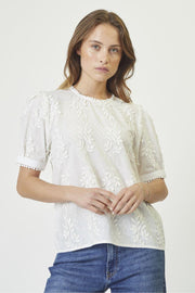 Nessa Top 35824 | Off white | Top fra Co'couture