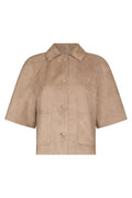 Editta Faux Suede Jacket | Sand | Jakke fra Neo Noir