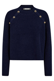 RowCC Officer Rib Knit | Navy| Strik fra Co'Couture