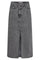 Vika Asym Slit Skirt 34099 | Mid Grey | Nederdel med print fra Co'Couture