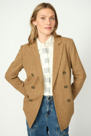 Malie Gabby Blazer | True Camel | Blazer fra Mos Mosh