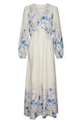 Silfi Flower Print Dress | Blue | Kjole fra Neo Noir – nedsat