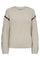 Ipen Pullover 204437 | Moonbeam w. Black | Strik fra Freequent