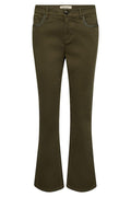 Ashley Sati Pant Ankle | Olive Night | Bukser fra Mos Mosh