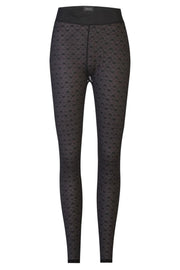Isa Leggings | Black Small Big Hearts | Leggings fra Liberté