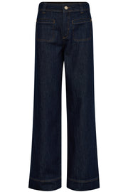 Soey Glam Jeans Long | Dark Blue | Jeans fra Mos Mosh