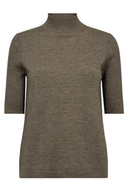 Relena Turtleneck SS Knit | Falcon | Strik fra Mos Mosh