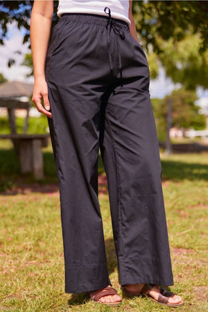 Polly Cotton Pants | Black