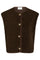 Mariko Teddy Vest | Dark Brown | Vest fra Neo Noir
