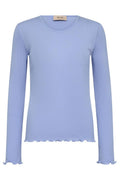 Elaine Seamless Silk O-LS Tee | Eventide | T-shirt fra Mos Mosh – nedsat