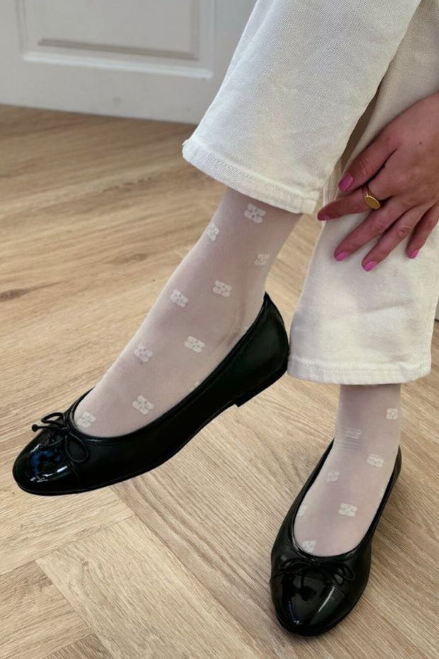 Like Moving - Patent Toe Ballerina | Sort | Ballerina fra Copenhagen Shoes