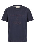 Makri O-SS Tee | Salute Navy | T-Shirt fra Mos Mosh
