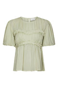 Kiril S Voile Blouse | Pistachio | Bluse fra Neo Noir – nedsat