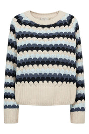 Nezzy Pullover 206304 | Moonbeam W. Salute | Strik fra Freequent