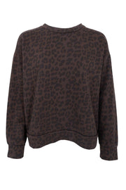 Dea Sweatshirt | Dark Leopard | Bluse fra Black Colour