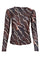 Annie Mesh Blouse | Mocca Marble | Bluse fra Black Colour