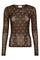 Ella Dot Blouse | Brown | Bluse fra Neo Noir