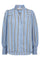 Amora Stripe V-Shirt 35917 | Pale Blue | Bluse fra Co'couture