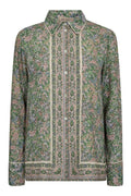 Kana Flowish Orchid Shirt | Turf Green | Skjorte fra Mos Mosh