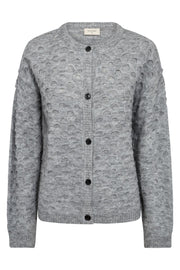 Jasmin Cardigan 204796 | Medium Grey mlg. | Cardigan fra Freequent