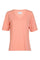 Ulla Ss Vneck Tshirt | Pale Peach | T-Shirt fra Liberté