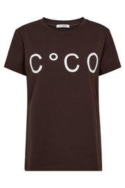 Signature New Tee 33200 | Dark Brown | T-Shirt fra Co'couture